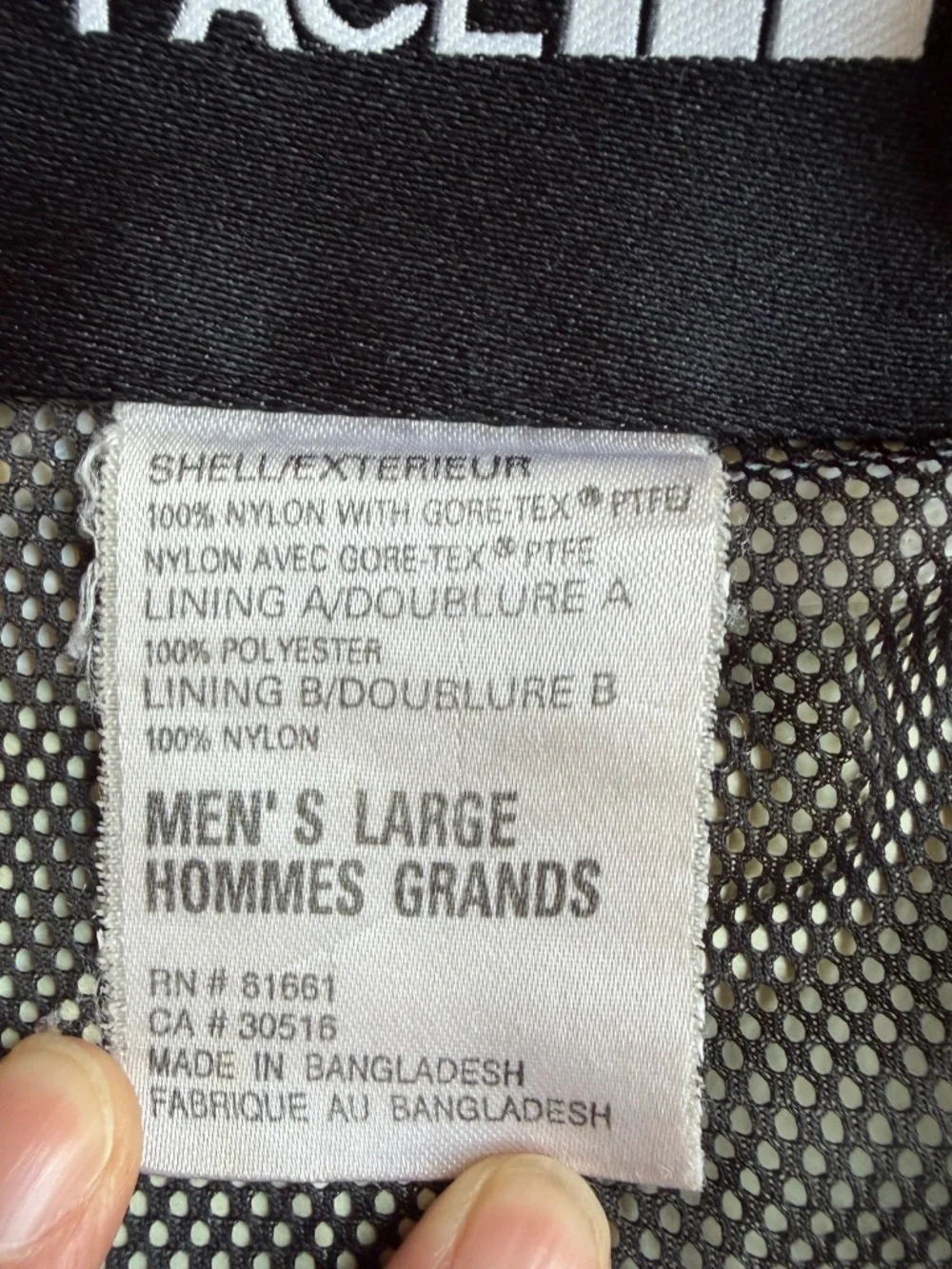 Men’s North Face Gore-Tex Mountain Jacket Shell Only Blue Black Sz L